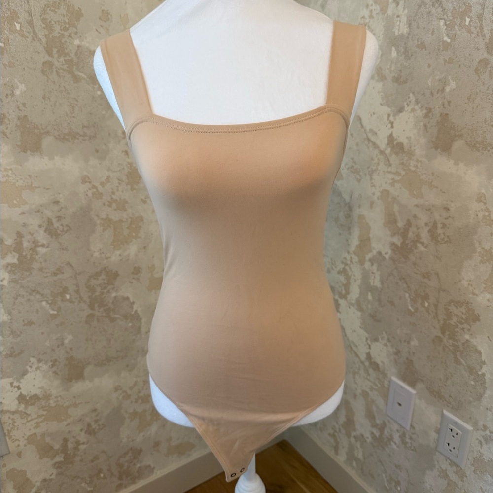 Abercrombie & Fitch Beige Square Neck Bodysuit